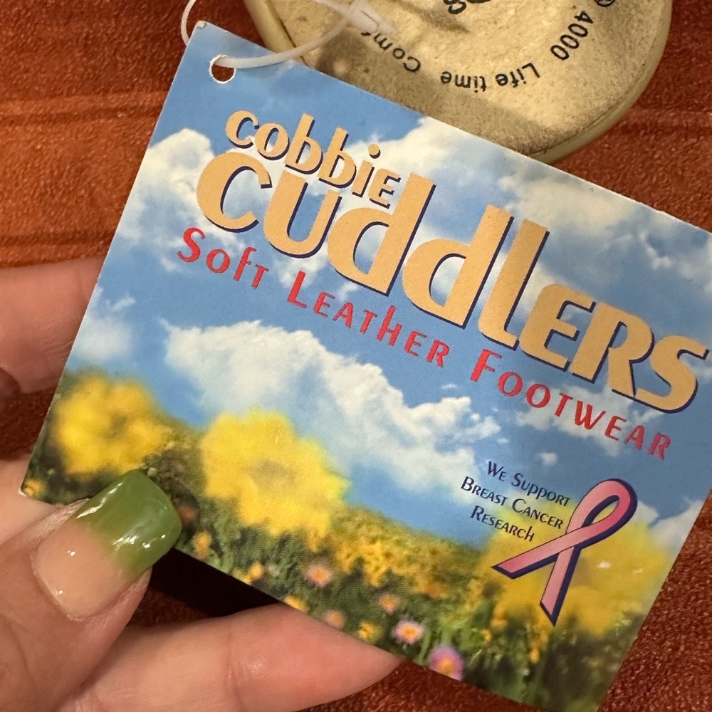 Cobbie Cuddlers Leather Sandals 8.5M Brown PORON 4000 Comfort Footbed NWT - Picture 10 of 11